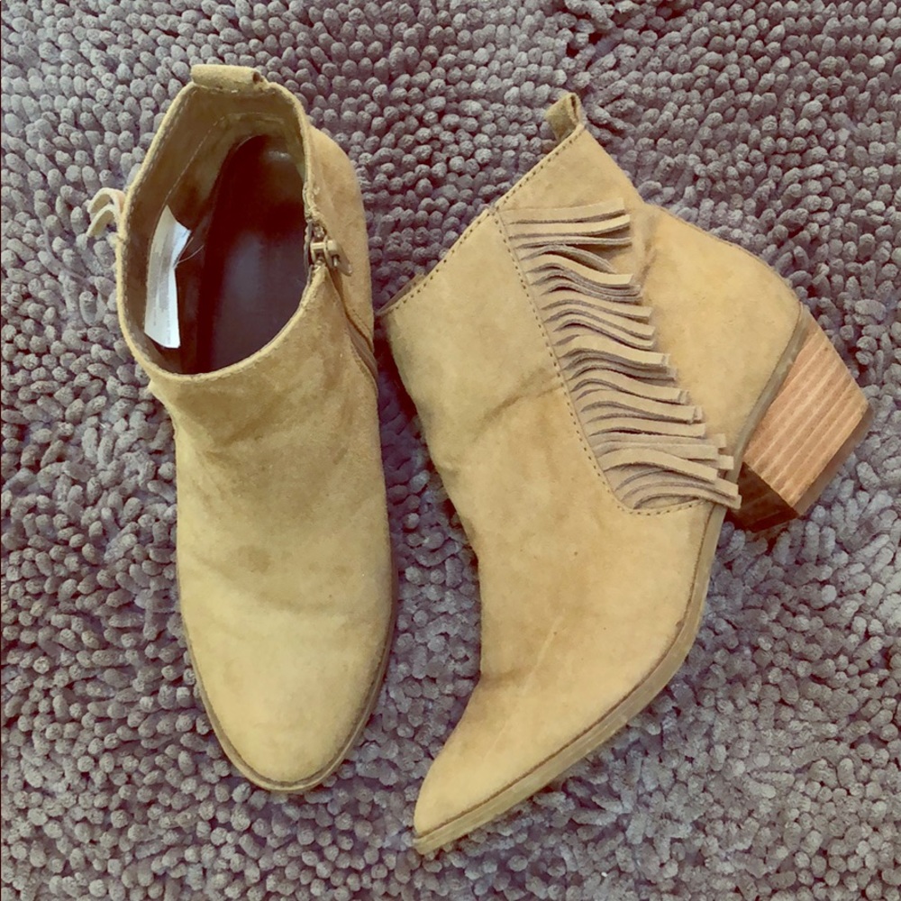 American Eagle Fringe Booties